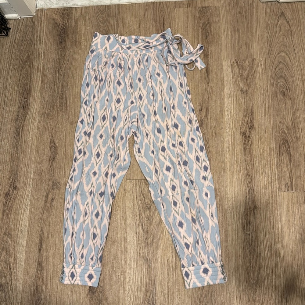 Anthropologie Hei Heir Silk Pattern Jogger - Size 4